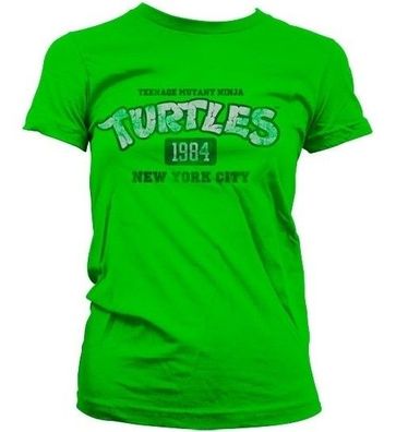 Teenage Mutant Ninja Turtles Turtles NY 1984 Girly T-Shirt Damen Green