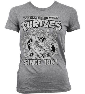 Teenage Mutant Ninja Turtles TMNT Distressed Since 1984 Girly Tee Damen T-Shirt He...