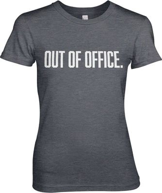 Hybris OUT OF OFFICE Girly Tee Damen T-Shirt Dark-Heather