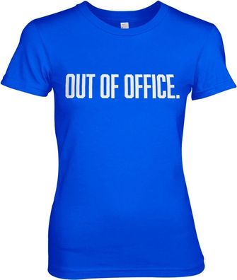 Hybris OUT OF OFFICE Girly Tee Damen T-Shirt Blue