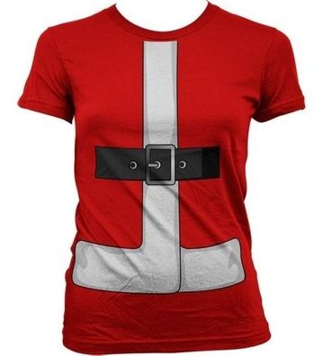 Hybris Santas Suit Cover Up Girly T-Shirt Damen Red