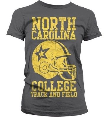 Hybris North Carolina College Girly T-Shirt Damen Dark-Grey