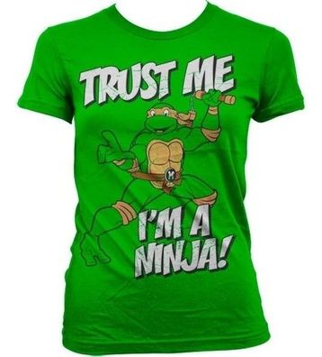 Teenage Mutant Ninja Turtles TMNT Trust Me, I'm A Ninja Girly T-Shirt Damen Green