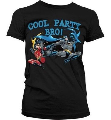 Batman Cool Party Bro! Girly T-Shirt Damen Black
