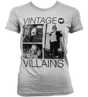 Batman Vintage Villains Girly T-Shirt Damen White