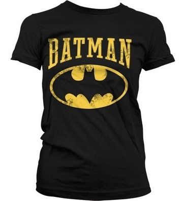 Batman Vintage Girly T-Shirt Damen Black