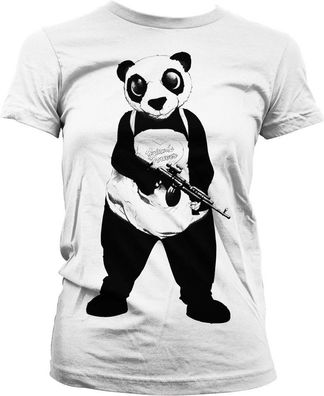 Suicide Squad Panda Girly Tee Damen T-Shirt White