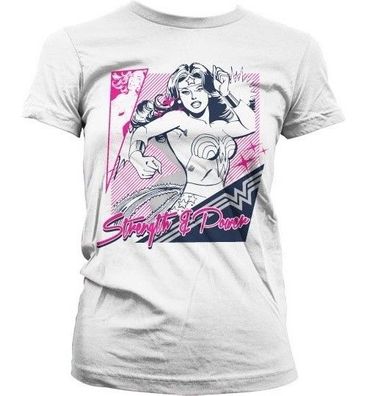 Wonder Woman Strength & Power Girly Tee Damen T-Shirt White