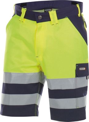 Dassy Warnschutz-Shorts Venna PESCO61 Dunkelblau/ Neongelb