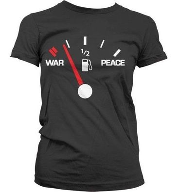 Hybris War & Peace Gauge Girly Tee Damen T-Shirt Black