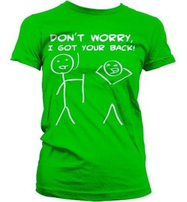 Hybris Don't Worry, I Got Your Back! Girly T-Shirt Damen Green