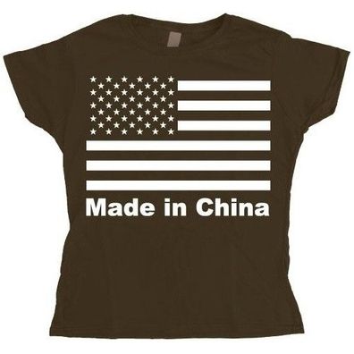Hybris Made In China Girly T-shirt Damen Brown
