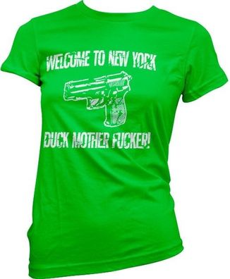 Hybris Welcome To New York Girly Tee Damen T-Shirt Green