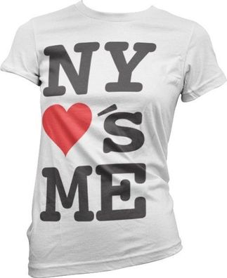 Hybris NY Loves Me! Girly Tee Damen T-Shirt White