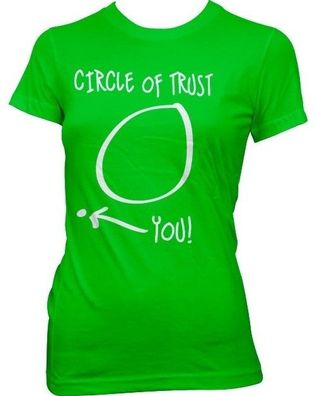 Hybris Circle Of Trust Girly Tee Damen T-Shirt Green