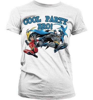 Batman Cool Party Bro! Girly T-Shirt Damen White