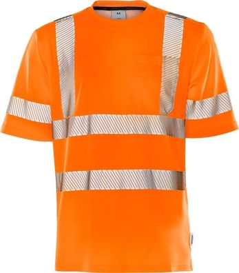 Fristads Warnschutz T-Shirt High Vis T-Shirt Kl. 3 7407 THV Warnschutz-Orange