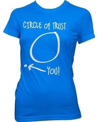 Hybris Circle Of Trust Girly Tee Damen T-Shirt Blue