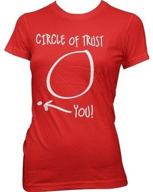 Hybris Circle Of Trust Girly Tee Damen T-Shirt Red