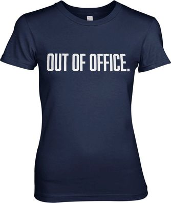 Hybris OUT OF OFFICE Girly Tee Damen T-Shirt Navy