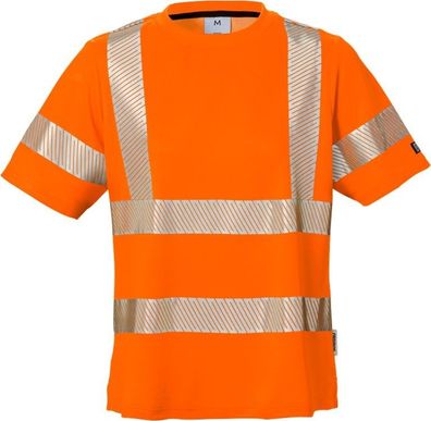 Fristads Warnschutz T-Shirt High Vis Damen-T-Shirt, Kl. 2 7458 THV Warnschutz-Orange