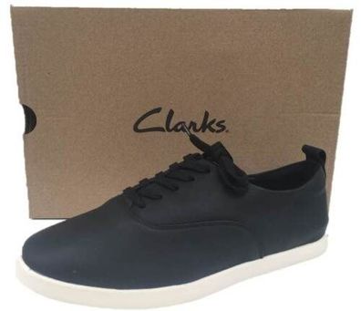Clarks AceLite Tie Damenschuhe Sneaker Schwarz Leder Gr. 36-42 NEU!