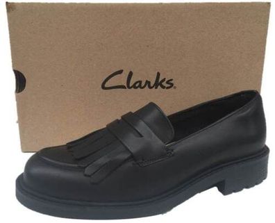 Clarks Orinoco 2 Loafer Damenschuhe Halbschuhe Schwarz Leder Gr. 36-42 NEU!