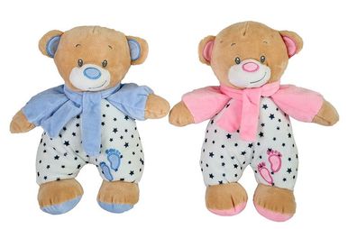 Bär im Pyjama Nicki-Plüsch 25 cm Teddybär - rosa oder blau - NEU