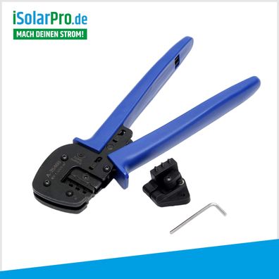 Crimpzange für Solarkabel 2,5 / 4,0 / 6,0mm² MC4 Stecker Solar PV Crimpzange