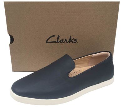 Clarks AceLite Lo Damenschuhe Sneaker Navy Blau Leder Gr. 36-42 NEU!