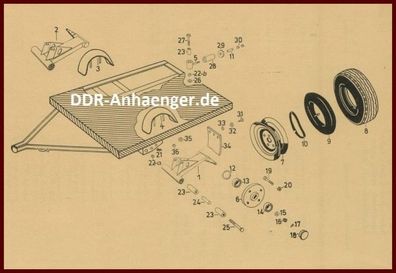 Felgenband für DDR Anhänger Felge 4.00-8 / 5.00-8 15x4 - DA100064