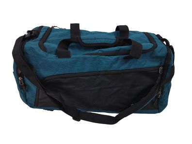 G4Free 45L Große Sporttasche & Reisetasche mit Schuhfach Trainingstasche Blau