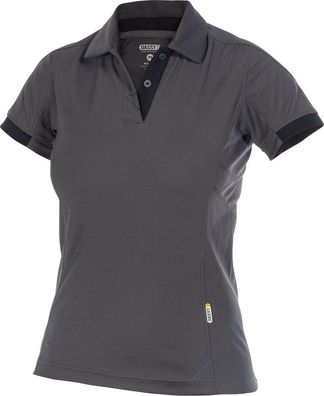 Dassy Poloshirt für Damen Traxion Women PES44 Anthrazitgrau/ Schwarz