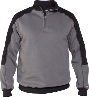 Dassy Zweifarbiges Sweatshirt Basiel COPES80 Zementgrau/ Schwarz