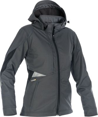Dassy Softshell-Jacke für Damen Gravity Women PES21 Anthrazitgrau/ Schwarz