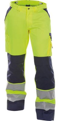 Dassy Warnschutzhose mit Kniepolstertaschen Buffalo PESCO70 Neongelb/ Dunkelblau