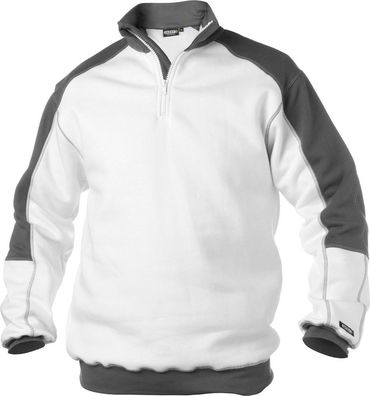 Dassy Zweifarbiges Sweatshirt Basiel COPES80 Weiß/ Zementgrau
