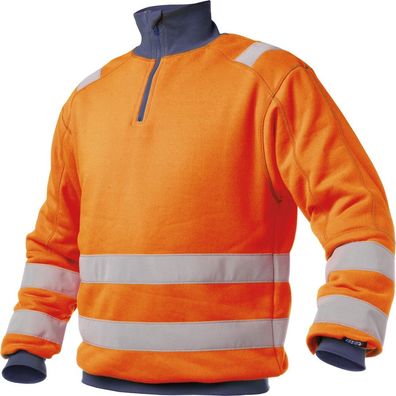 Dassy Warnschutz Sweatshirt Denver PESCO84 Neonorange/ Dunkelblau