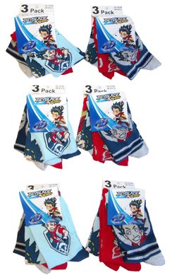 Beyblade Burst Socken für Kinder verschiedene Größen (6er Pack)