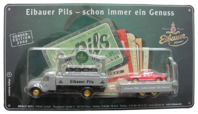 Eibauer Münch-Bräu Nr.60 - Pils - Magirus Deutz Sirius & Karmann Ghia - Hängerzug