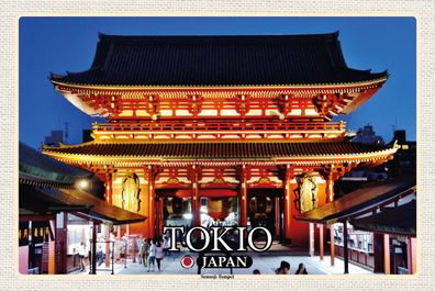 Top-Schild m. Kordel, versch. Größen, TOKIO, Japan, Sensoji Tempel, neu & ovp