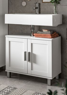 Waschbeckenunterschrank weiß Bad Möbel Unterschrank Mood Badschrank 65 cm