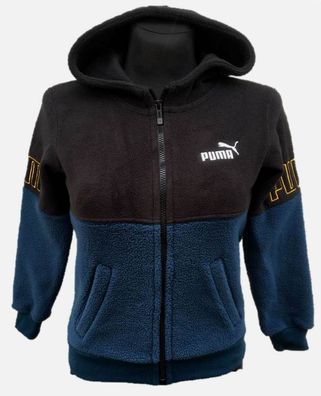 Puma Power Kinder Hoodie 670965-73 Pullover Sweatshirt Schwarz Gr. 13-14 & S
