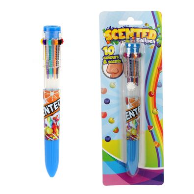 Toi-Toys - Großer Kugelschreiber mit 10 Farben und Düften Stift Schreiben scents