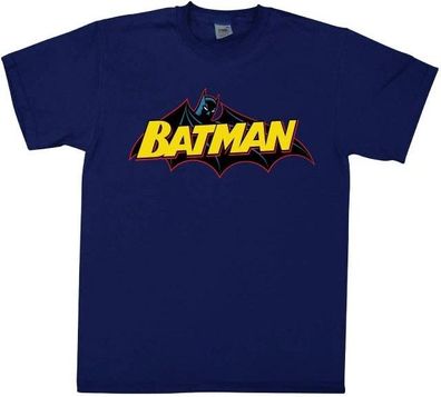 Batman Retro Logo T-Shirt Navy