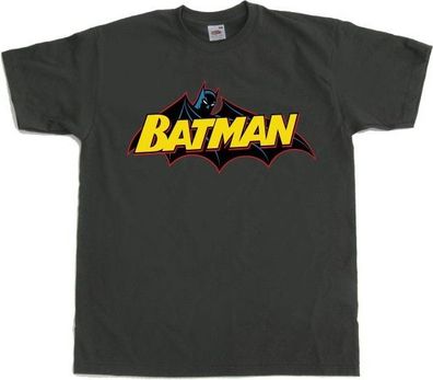 Batman Retro Logo T-Shirt Dark-Grey