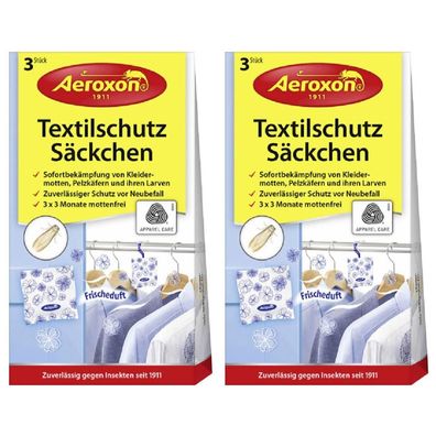 2 x Aeroxon Textilschutz S?ckchen 3er Pack