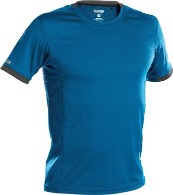 Dassy T-Shirt Nexus PES04 Azurblau/ Anthrazitgrau