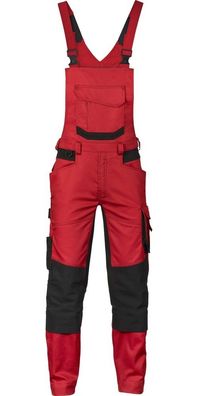 Dassy Arbeitslatzhose mit Stretch und Kniepolstertaschen Tronix PESCO41 Rot/ Schwarz