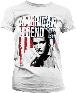 Elvis Presley American Legend Girly Tee Damen T-Shirt White